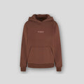Soft Girl Era Floral Hoody -  Chocolate Brown